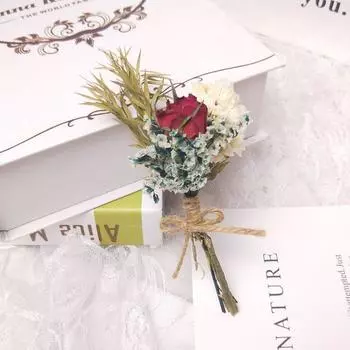 Мини-сделай сам материал сушеные цветы украшения реквизит для съемки букет роз 13cm