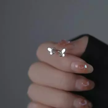 Мини-серьги-гвоздики в виде бабочки, женские супер-феи, простые серьги в стиле ниши, серьги-темпераменты