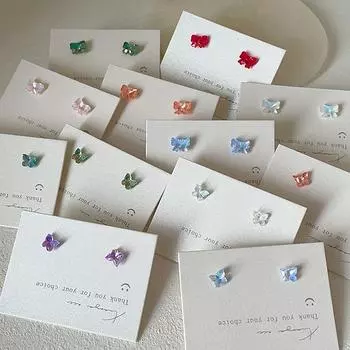 Мини-серьги-гвоздики в виде бабочки симфонии, женские, простые, сладкие, нежные, милые, индивидуальные, модные, универсальные серьги