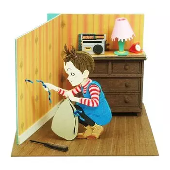 Мини-сериал Sankei Studio Ghibli Арья и ведьма Арья прячет земляных червей Поделки из бумаги MP07-129