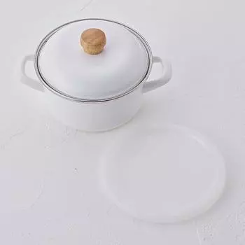 Мини-серия Fuji Enamel (Кастрюля 15см, белая) белый