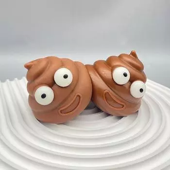 Мини-шарики для сжимания какашек TPR, медленный отскок, жидкость для снятия стресса, игрушки для детей, домашний декор, розыгрыши, подарки дубильная кора