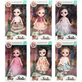 Мини-шарнирная кукла Baby Plus Zelena 6, 16 см, популярные игрушки для корейских детей