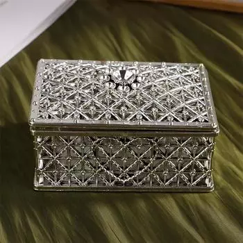 Мини-шкатулка для хранения сокровищ, ретро-конфета, ожерелье, серьги, брелок из бисера