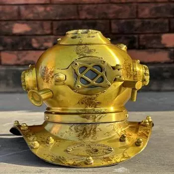 Мини-шлем для дайвинга 15,24 см, водолазный шлем, морской шлем для подводного плавания, морской настольный водолазный шлем, домашний офис, декоративный