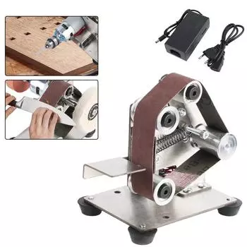 Мини-шлифовальный станок с вилкой ЕС, электрическая точилка, электрическая шлифовальная полировальная шлифовальная машина, ленточная шлифовальная машина, полировка EU plug