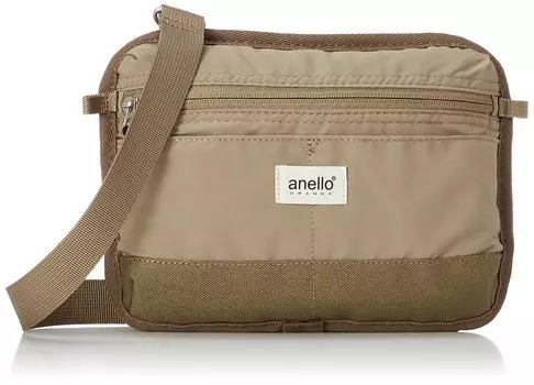 Mini Shoulder Bag Crossbody Lightweight Water Repellent Mirror GTM0435 Beige [Anello Grande]