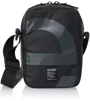 Mini Shoulder Bag OVER LOGO AIS1203 BK [Anello]