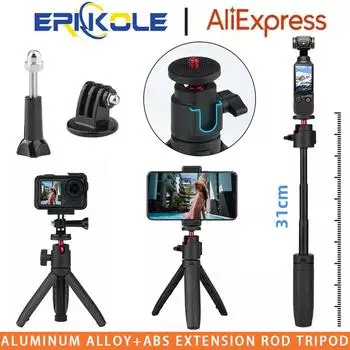 Мини-штатив для экшн-камеры, удлинительная стойка, портативная селфи-палка для Gopro Hero Insta360 X3 DJI Osmo Pocket Action, аксессуары