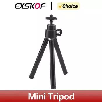 Мини-штатив для веб-камеры и телефона, металлическая выдвижная подставка для веб-камеры, штатив для GoPro Hero 12 11 10 9 8 7 6 5, экшн-камера DJI Osmo