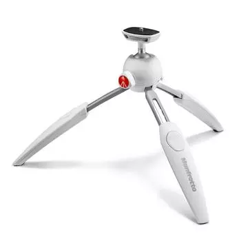 Мини-штатив Manfrotto PIXI серии PIXI EVO с шаровой головкой белого цвета MTPIXIEVO-WH
