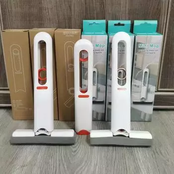 Мини-швабра портативная внутренняя и наружная водопоглощающая хлопковая стеклоочиститель для экрана без швабры для мытья рук