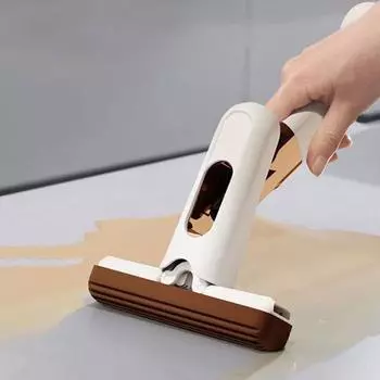 Мини-швабра-распылитель для мытья столешниц, самоотжимная маленькая швабра с функцией распыления, портативная мини-швабра-губка A