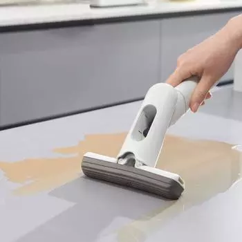 Мини-швабра ручная губка самоотжимающаяся настольная бытовая влажная и сухая уборка двойного назначения эффективный инструмент для уборки