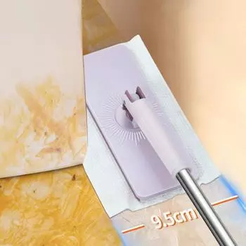 Мини-швабра с автоматической сменой тряпки, плоская швабра для пыли без помощи рук с вращением на 360 градусов