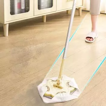 Мини-швабра Yousheng, полностью полотенце для лица, автоматическое вращение на 360 градусов, без мытья рук, простой в хранении, экологически чистый инструмент для чистки пола Long зелёный