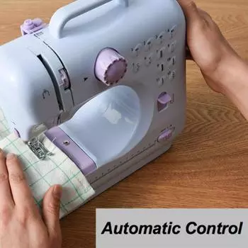 Мини швейная машинка на 12 стежков, бытовая, двойная нить, рукоделие, штопка, электрическая швейная