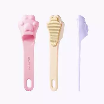 Мини силиконовая щетка для чистки лица в форме кошачьего когтя, мягкая массажная щетка для чистки пор носа, принадлежности для чистки домашних животных