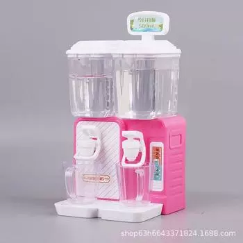 Mini Simulation Water Dispenser Drinkable Water Summer Toy Direct Drinking Machine Beverage Machine Play House Doll House Model Ornament