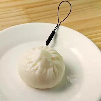 Мини Симуляция Еды Брелок Китайская Еда Пареные Баоцзы Брелок Студенческий Кулон Lanyard Style