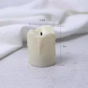 Мини Симуляция Искусственная Свеча Ночник для Фотосъемки Реквизит Фотостудия Задник Украшение Fotografia candle-Beige