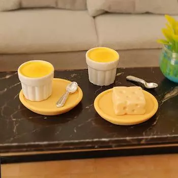 Мини-симуляция кукольного домика, приготовленная на пару еда, игровая тарелка, модель, сделанная своими руками, аксессуары для кукольного домика, украшение A2