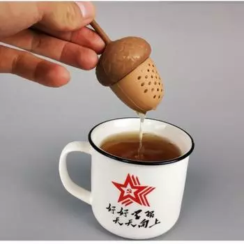 Мини-ситечко для чая Силиконовый Чайный Протекатель Новый Чайный Ситечко для Заваривания Чая в Форме Шишки Силиконовый Чайный Просачиватель 1pcs