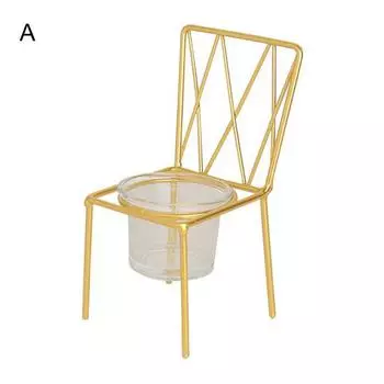 Мини-скандинавский стиль, ужин, опора, полый стул, свеча, домашний декор для рабочего стола, орнамент A