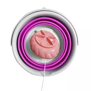Мини-складная стиральная машина с ведром HomeTravel Sonic USB Laundry Cleaner