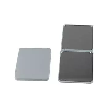 Мини складное квадратное зеркало однотонное карманное косметическое зеркало двухстороннее переворачивающееся зеркало гостиная чёрный