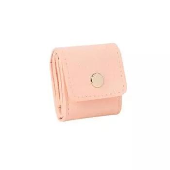 Мини Складной Мешочек для Упаковки Ожерелий и Колец Простой Органайзер для Хранения Упаковка для Ювелирных Изделий розовый