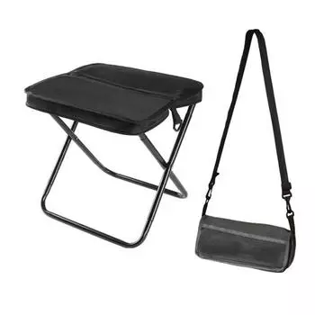 Мини Складной Стул с Сумкой для Переноски Портативный Легкий Сверхпрочный Водонепроницаемый Для Кемпинга на Открытом Воздухе, Туризма, Пляжа, Пикника, Рыбалки, Складное Кресло-Сиденье S