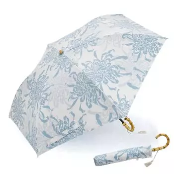 Мини-складной зонт Ogawa, открывающийся как от солнца, так и от руки, Kawama Inn, хризантема, степень защиты от ультрафиолета, степень затенения, защита от перегрева, защита от воды