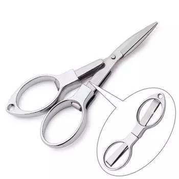Мини складные ножницы для выживания из нержавеющей стали, леска для рыбалки на открытом воздухе One Size