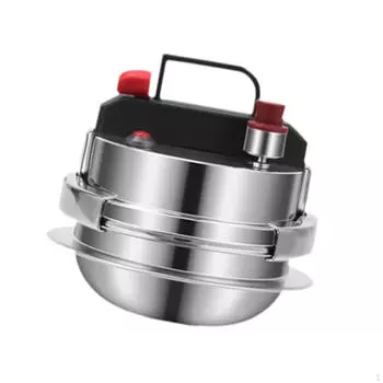 Мини-скороварка и пароварка из нержавеющей стали 304 для быстрого приготовления блюд дома или в путешествии 0.8L