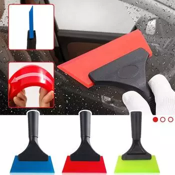 Мини-скребки для стеклоочистителей для мытья окон с зеркалом и нескользящей ручкой # синий