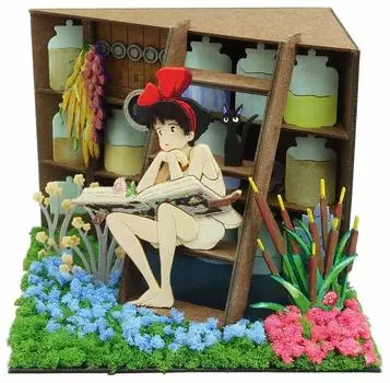 Мини-служба доставки Sankei Studio Ghibli. Хранилище трав. Бумага для творчества. MP07-121. Кики.