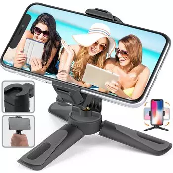 Мини-смартфон Смартфон 360 градусов Холодный башмак iPhone Настольный смартфон Регулируемая съемная подставка30G Штатив, Подставка, Настольный, Штатив, Вращение,