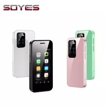 Мини-смартфон SOYES Mi12, 2,5-дюймовый HD-дисплей, две SIM-карты, Android 6,0, 1 ГБ ПЗУ, 8 ГБ, 1580 мАч, 3G, Android-телефон розовый