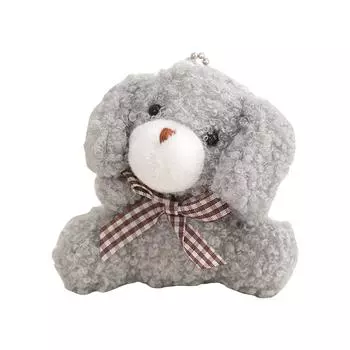 Мини-собака, милая плюшевая собака, брелок, сумка, украшение, женская сумочка, украшения, школьный рюкзак, симпатичная пушистая подвеска