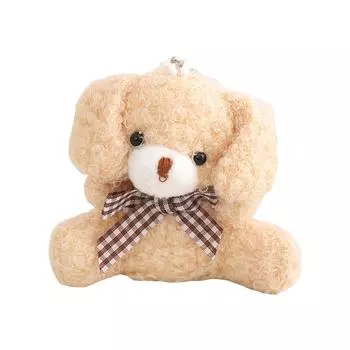 Мини-собака, милая плюшевая собака, брелок, сумка, украшение, женская сумочка, украшения, школьный рюкзак, симпатичная пушистая подвеска светло-синий