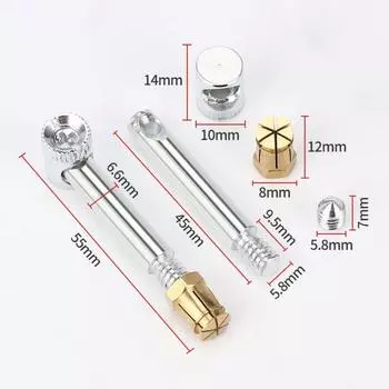 Мини-соединитель для мебели, железная и медная мебельная фурнитура, соединитель для деревянной кровати 45mm