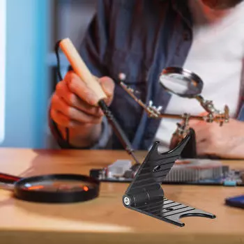 Mini Soldering Table Handle Holder Stand Rack Base Multifunctional Foldable Support