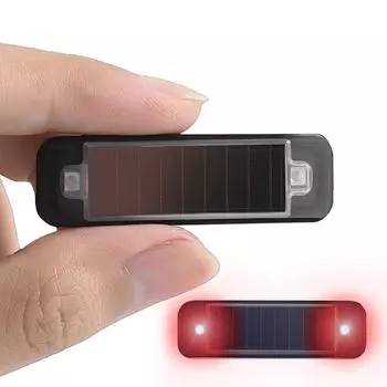 Мини-солнечная батарея светодиодная автомобильная сигнальная лампа ночная охранная имитация сигнализации беспроводная противоугонная сигнальная лампа мигающая имитация сигнализации