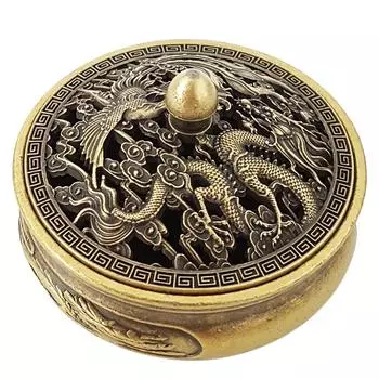 Мини-сплав дракон и феникс трехногие курильница Сян Юнь ароматерапия дома спальня портативные небольшие украшения курильница дзен украшения 1pc