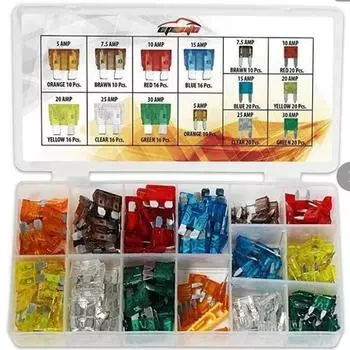Мини-средние предохранители для автомобилей, автомобильный предохранитель, комплект предохранителей, аксессуары для грузовиков 5A/7,5A/10A/15A/20A/25A/30A