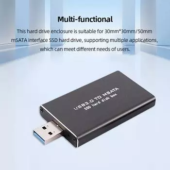 Мини SSD MSATA на USB 3.0 жесткий диск чехол беспроводной SSD конвертер адаптер корпус PCI-E поддерживает 30*30/50 SSD