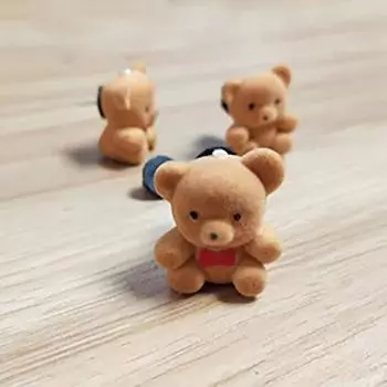 Мини-стайка животных мультфильм медведи форма брошь сумка булавка одежда аксессуары ювелирные изделия аксессуар 2*1cm