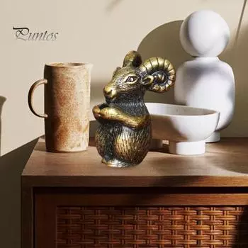 Мини-статуэтки зодиака, старинные китайские скульптуры животных зодиака фэн-шуй, микроландшафтный орнамент, сплав, чай, домашнее животное, украшение стола F