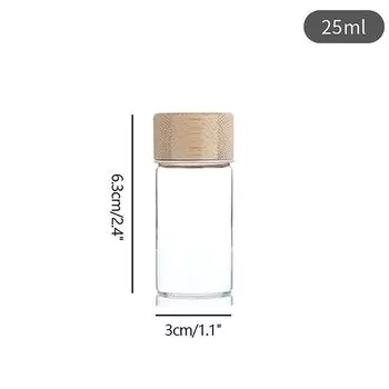 Мини-стеклянная бутылка 20/25/30 мл для герметичной бутылки с концентратом кофе, молочным соком 20ML